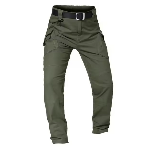 Lands Mode Herren Cargohose - Gerade Passform mit Gürtel & Multi-Taschen - Robust & Funktional
