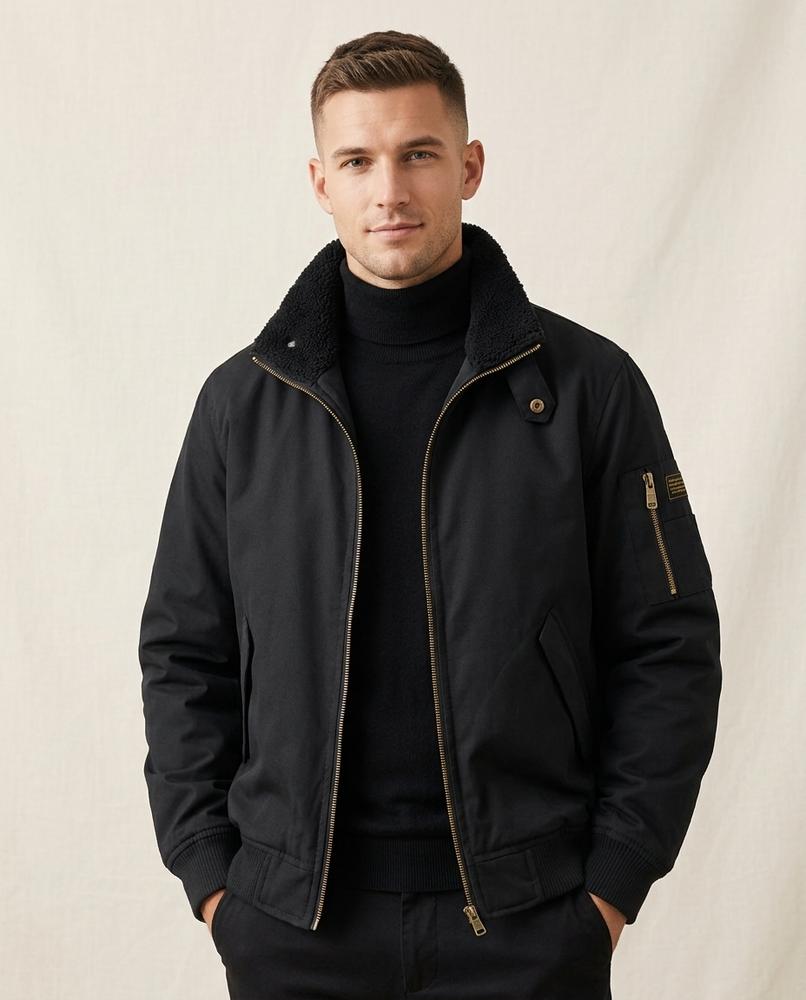 Lands Mode - Alsin | Gefüttert Reißverschluss Jacke Herren