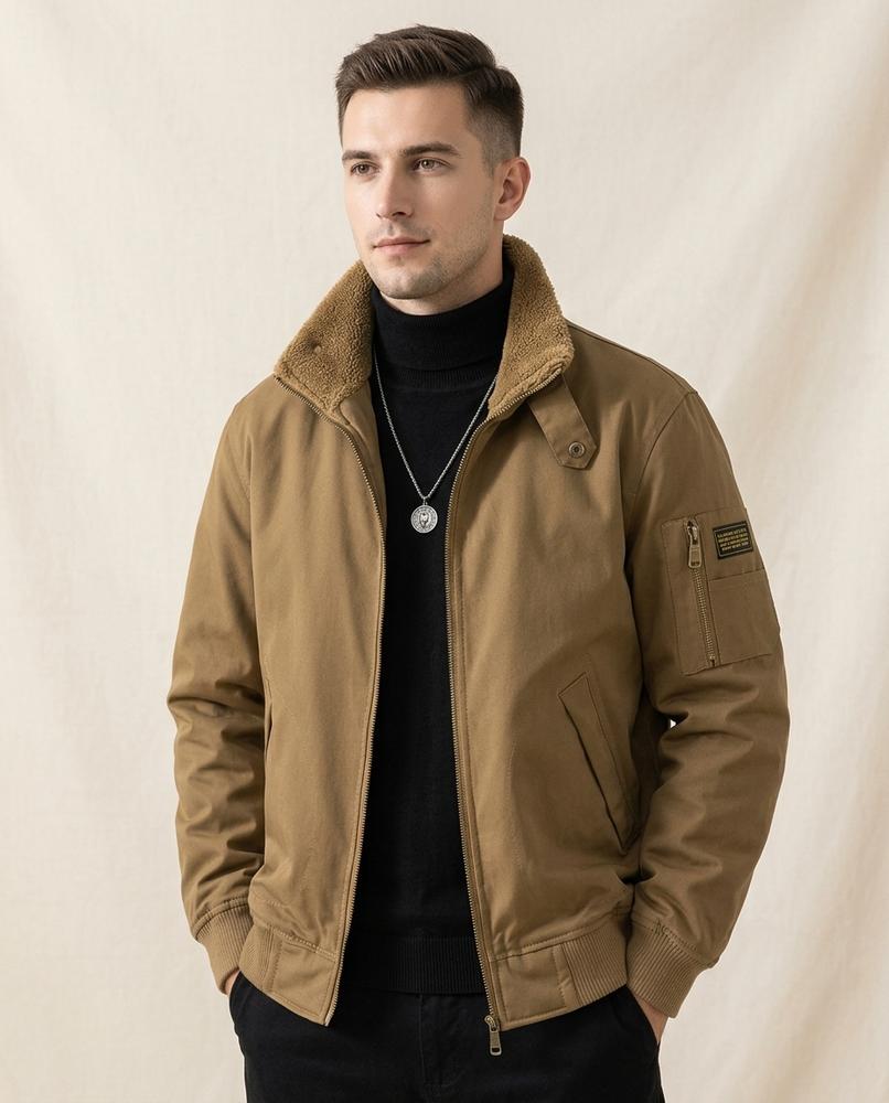 Lands Mode - Alsin | Gefüttert Reißverschluss Jacke Herren