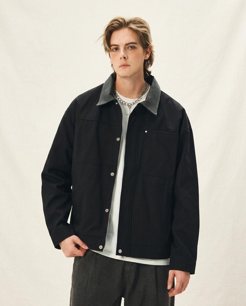 Lands Mode - Aegad | Geknöpfte Canvas Jacke Herren