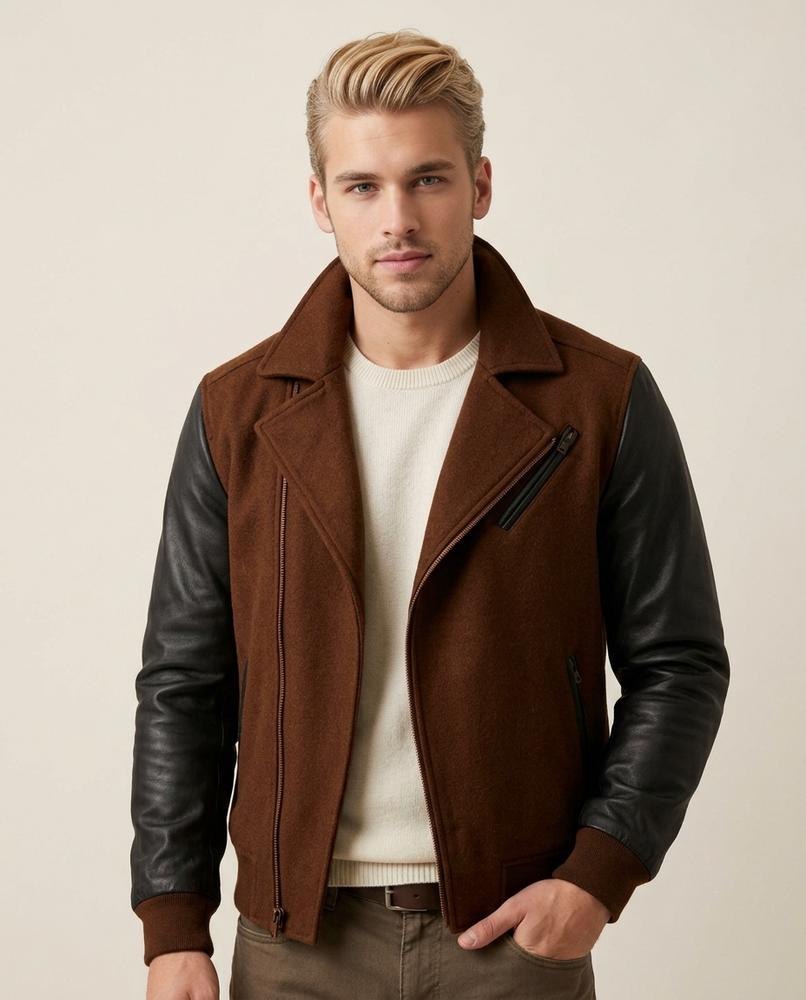 Lands Mode - Aegim | Asymmetrisch Kombiniert Jacke Herren