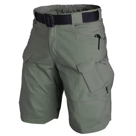 Lands Mode Herren Cargoshorts - Gerader Schnitt mit Gürtel & Multi-Taschen - Robust & Funktional