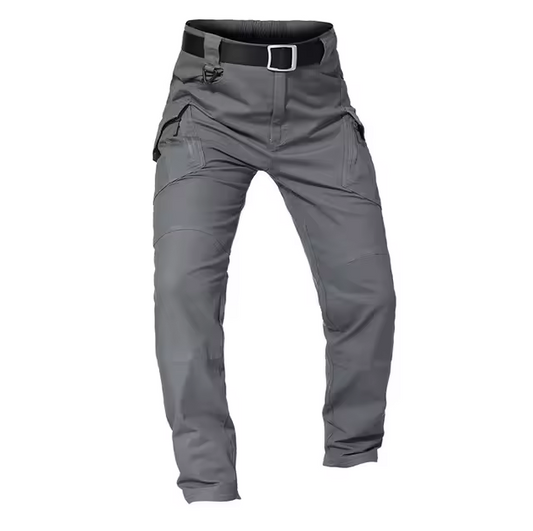 Lands Mode Herren Cargohose - Gerade Passform mit Gürtel & Multi-Taschen - Robust & Funktional